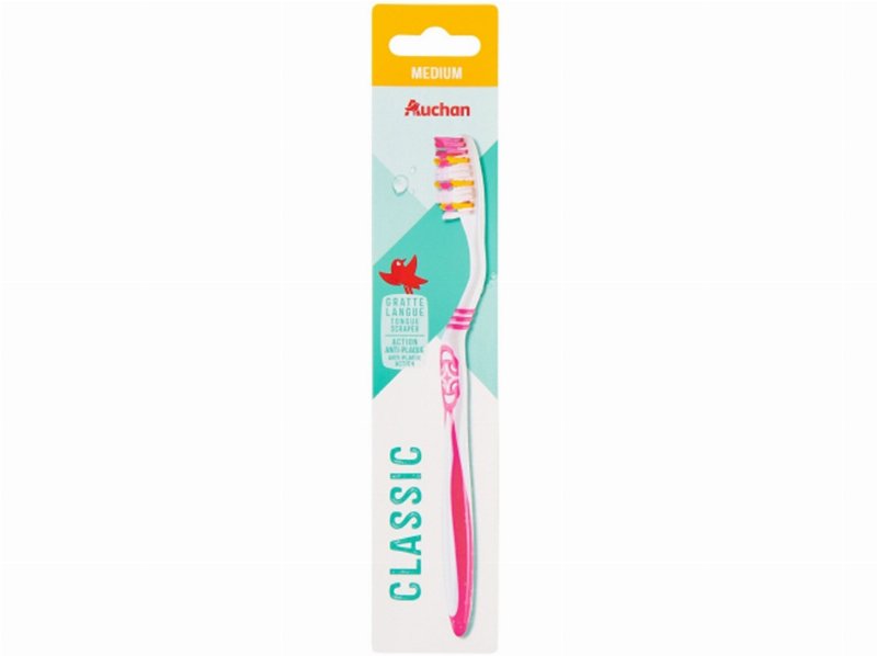 Escova Dentes Auchan Clássica Média 1 Un