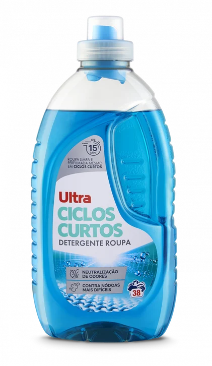 Detergente Líquido Ciclos Curtos Ultra 38Dos