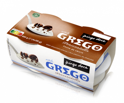 Iogurte Grego Stracciatella Pack 4 Pingo Doce 0.5Kg
