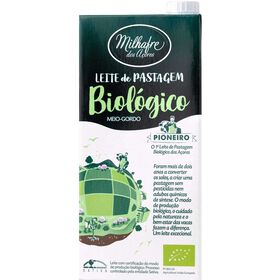Leite Meio Gordo Pastagem Açores Milhafre 1 Lt