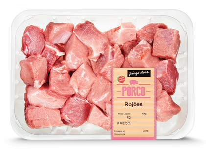 Rojões De Porco Embalados Nosso Talho 0.6Kg