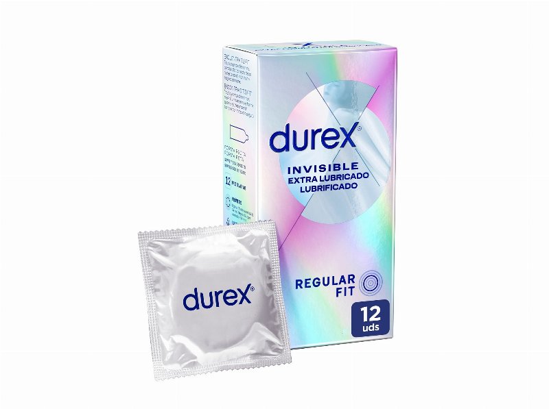 Preservativos Durex Invisivel Extra Lubrificante 12Un