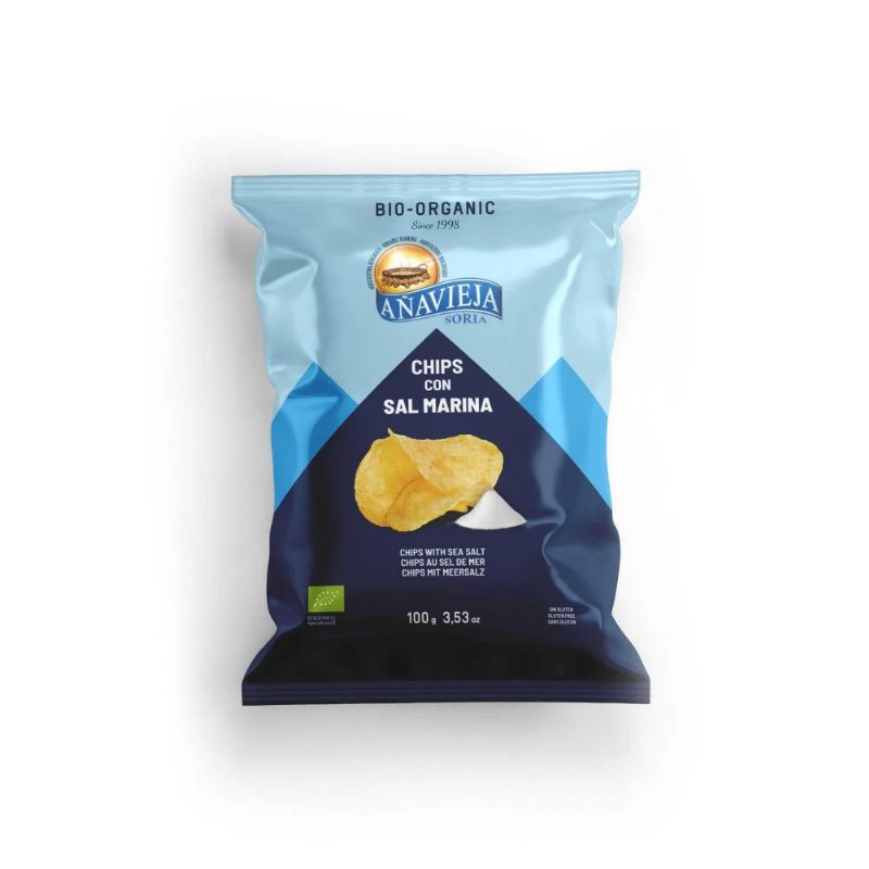 Batata Fritas Super Onduladas Com Sabor De Queijo Bio Anavieja Soria 100 g