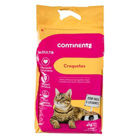 Ração Para Gato Adulto Croquetes Vaca E Legumes Continente 4 kg