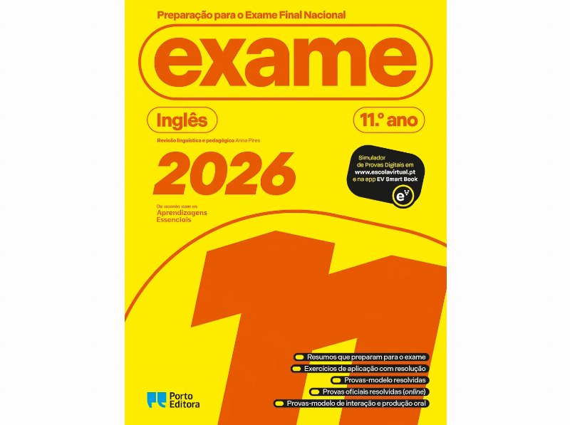 Livro Preparação Para O Exame Final Nacional 2026 Inglês 11