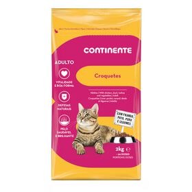 Ração Para Gato Adulto Croquetes Frango, Pato, Perú E Legumes Continente 2 kg