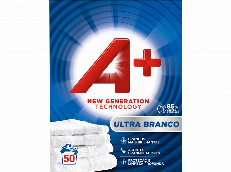 Detergente Maquina Roupa Pó A+ Ultra Branco 50D
