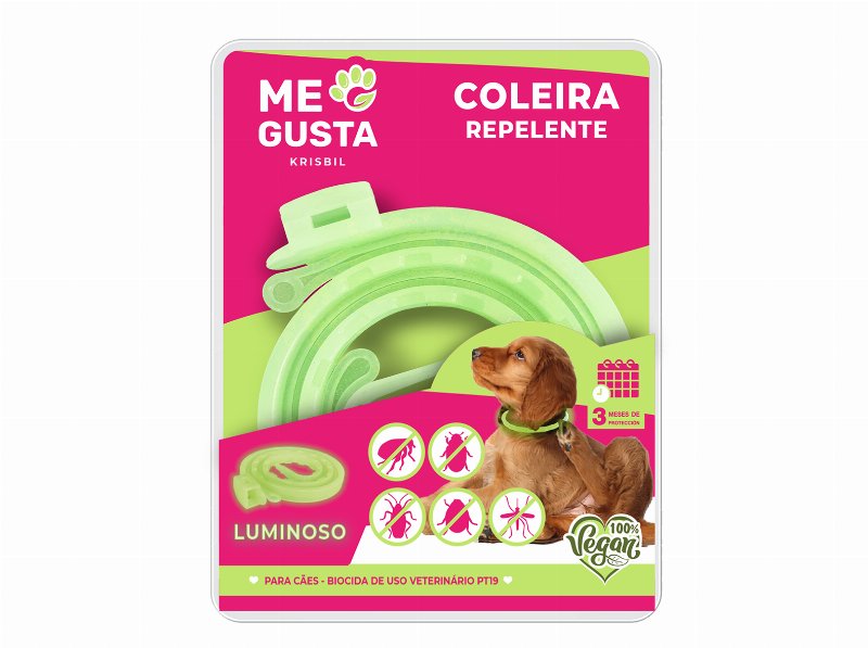 Coleira Repelente Cão Me Gusta Luminiscente