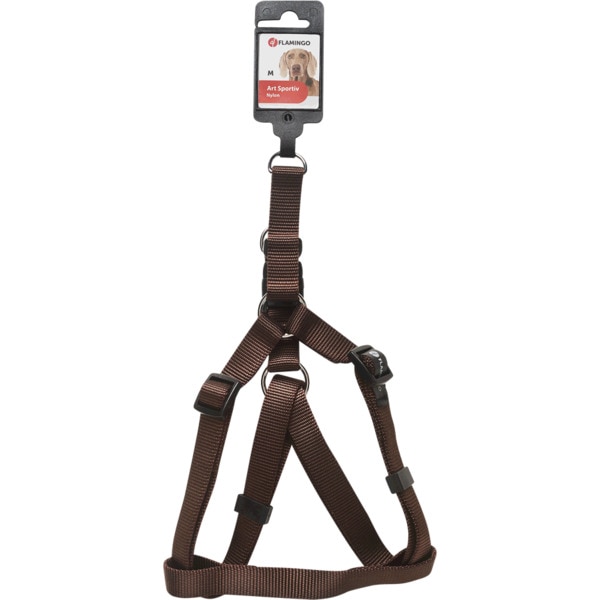 Peitoral Nylon Para Cão Art Sportiv Castanho Tamanho M 1 unidade