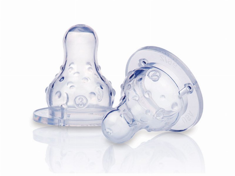 Tetinas Anticólicas Nuby Em Silicone +0 Meses Pack 2 Unidades