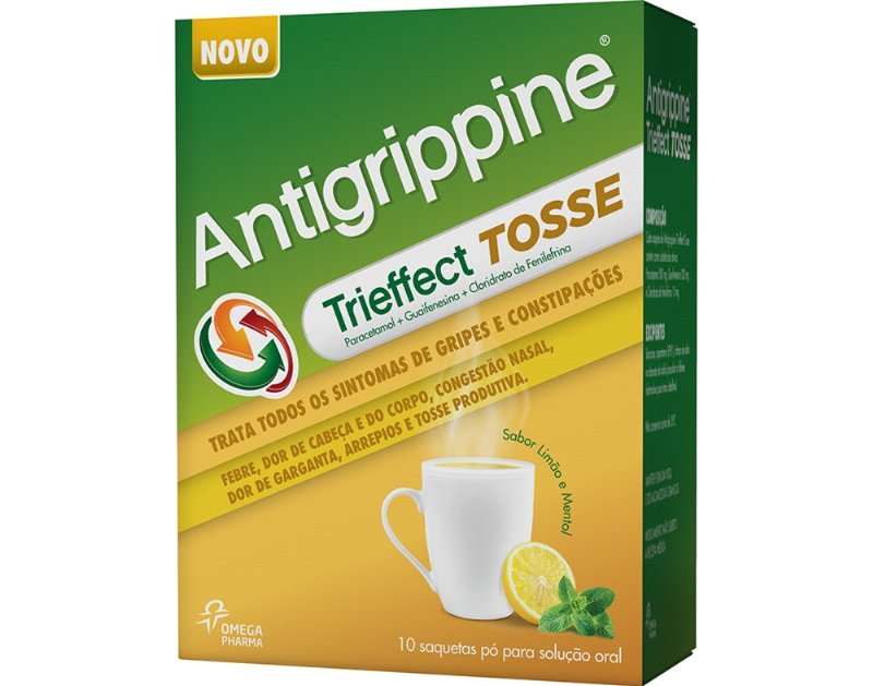 Pó Antigrippine Trieffect Solução Oral Tosse Saquetas 10Un