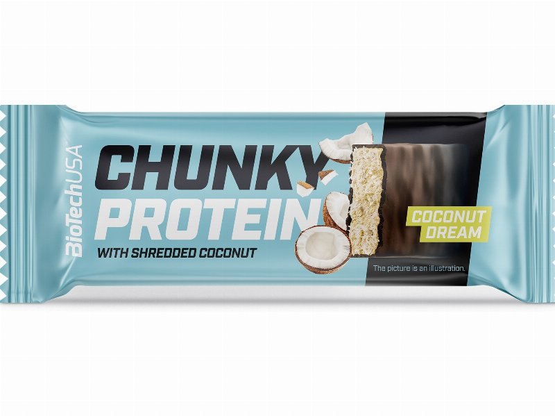 Barras Proteina Biotech Usa Chunky Coconut 50 g