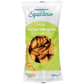 Mini Tostas Integrais Continente Equilíbrio 180 gr