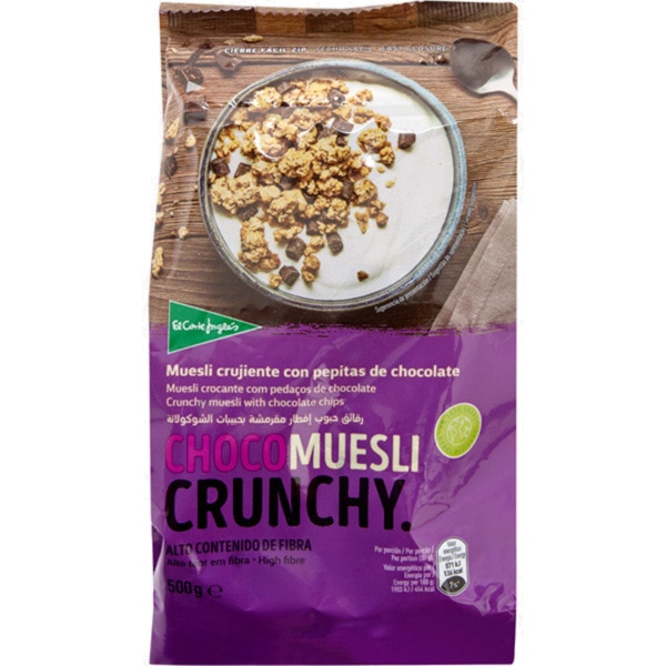 Muesli Crocante Com Pedaços De Chocolate 500 g