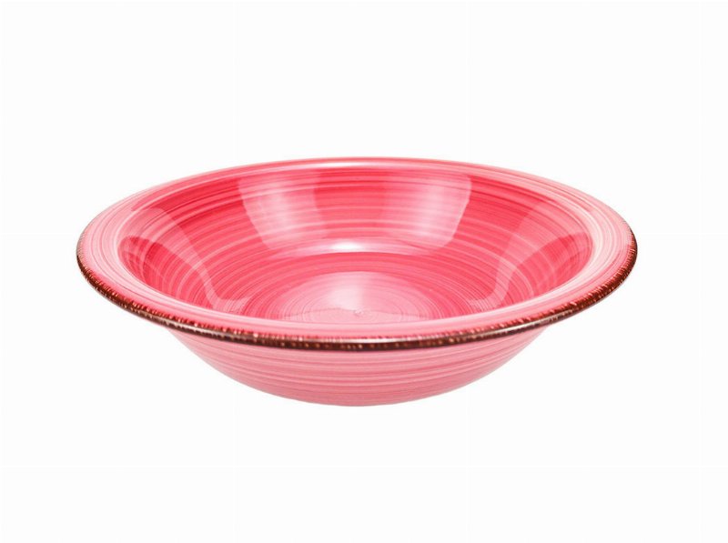 Prato Sopa Actuel Grés Rosa 21Cm
