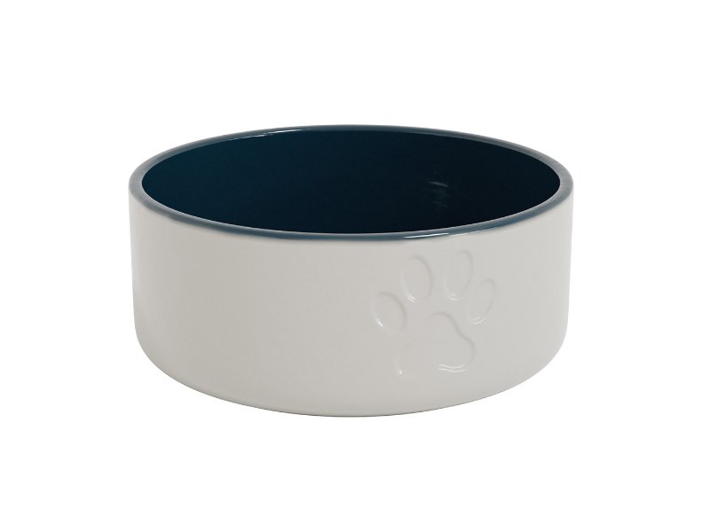 Comedouro Para Cão Pepe Ted Navy Cerâmica 20Cm