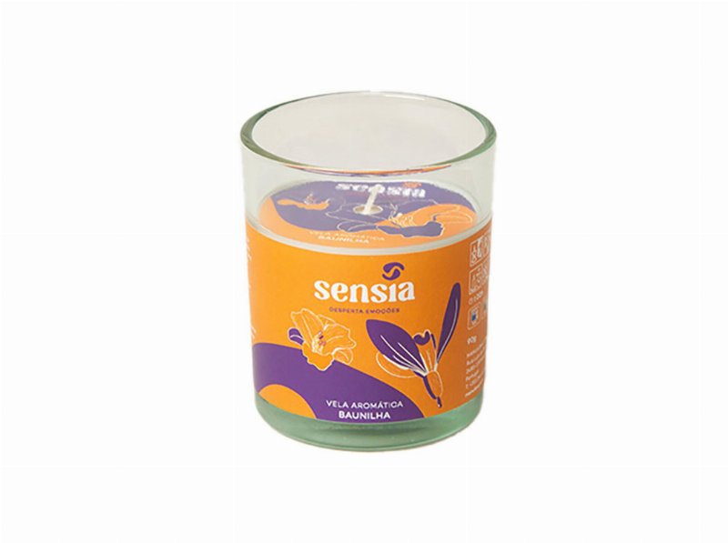 Vela Perfumada Sensia Baunilha 90 gr