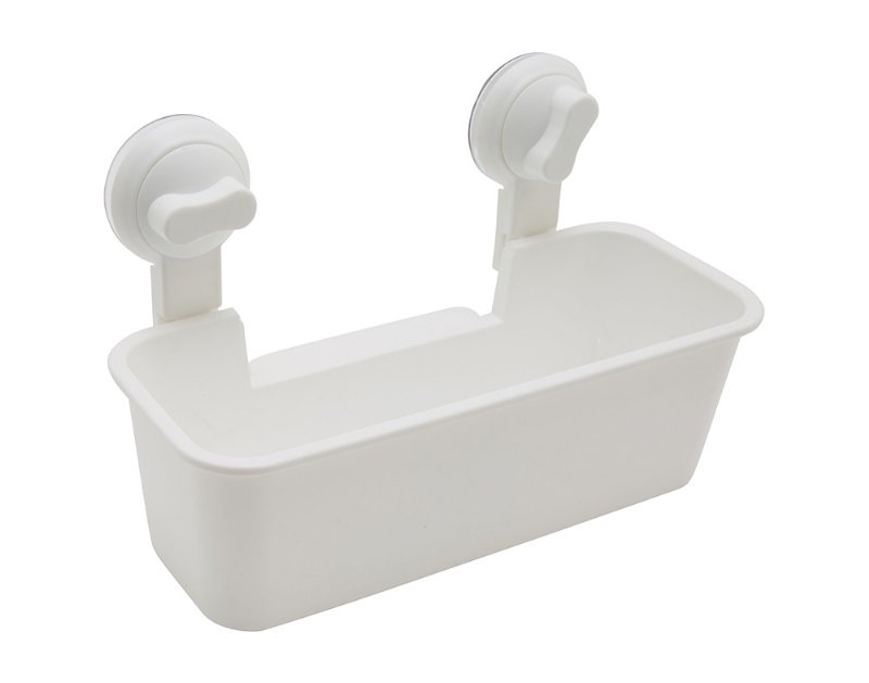 Cesto De Parede Com 2 Ventosas Actuel Branco