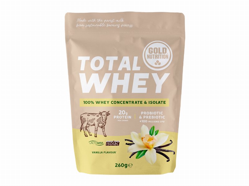 Proteína Goldnutrition Total Whey Baunilha 260 g