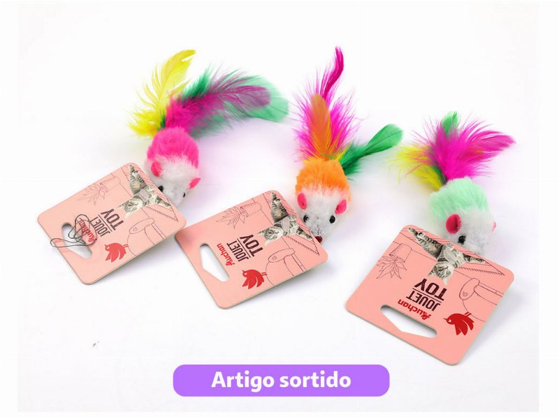 Ratinho Peluche Auchan 7Cm Cores Sortidas