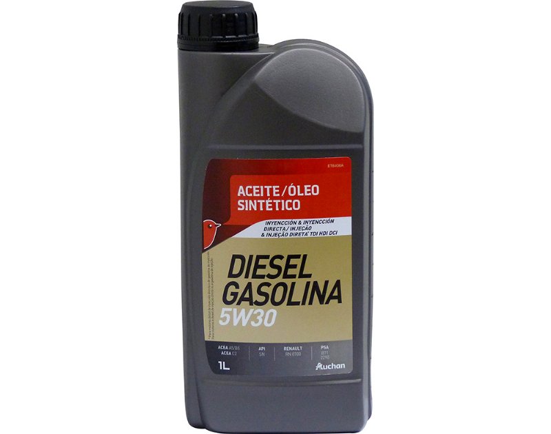 Óleo De Motor Auchan Sintético 5W30 Gasolina/Diesel 1 l