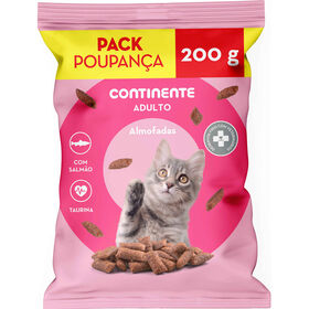 Snack Para Gato Adulto Almofadas Salmão Continente 200 g