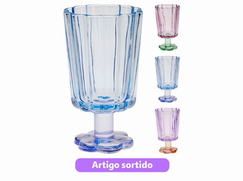 Copo Vinho 230 ml Cores Sortidas