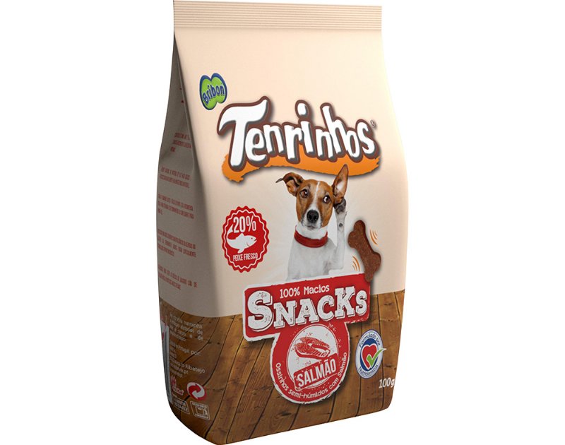Snacks Para Cão Bribon Tenrinhos Com Salmão 100 g