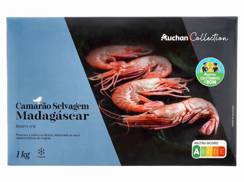 Camarão Auchan Collection Cultivamos O Bom Selv Madag 40/60 Cong Kg
