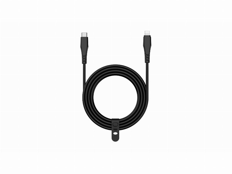 Cabo Usbc To 8Pin Qilive 600183187 Preto 3M 3A Mfi