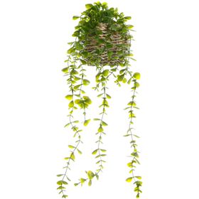 Planta Artificial Vaso Palha Folhas A Cair Kasa