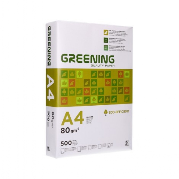 Resma De Papel De Impressão A4 500 Folhas 80 g/M2 Greening