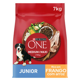 Ração Para Cão Júnior Médio E Maxi Frango E Arroz Purina One 7 kg