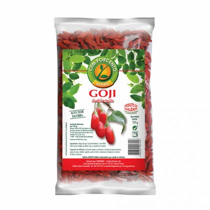 Bagas De Goji Cem Porcento 0.125Kg