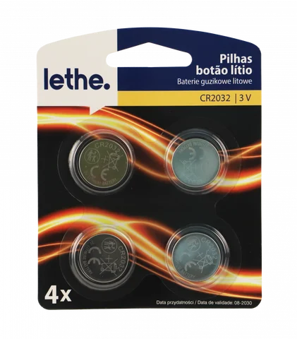 Pilhas De Lítio Botão 3V Lethe