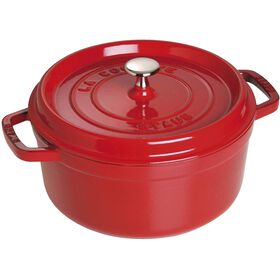 Caçarola Redondo Ferro Fundido 24Cm Vermelho Staub
