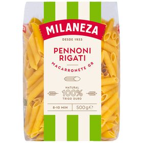 Massa Macarronete Penne Grande Riscado Milaneza 500 gr