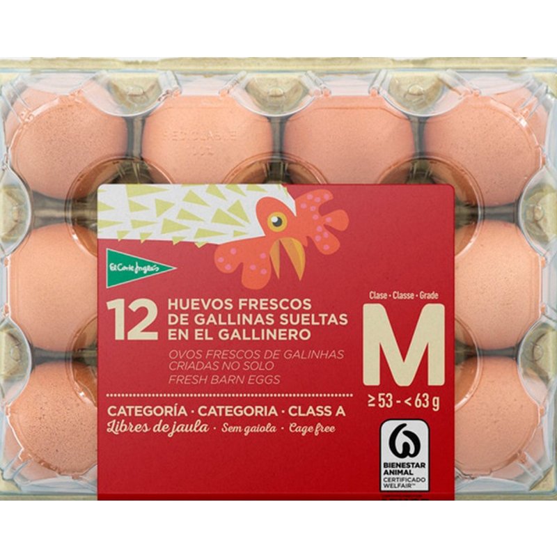 Ovos Frescos De Galinhas Criadas No Solo Classe M 12 unidades