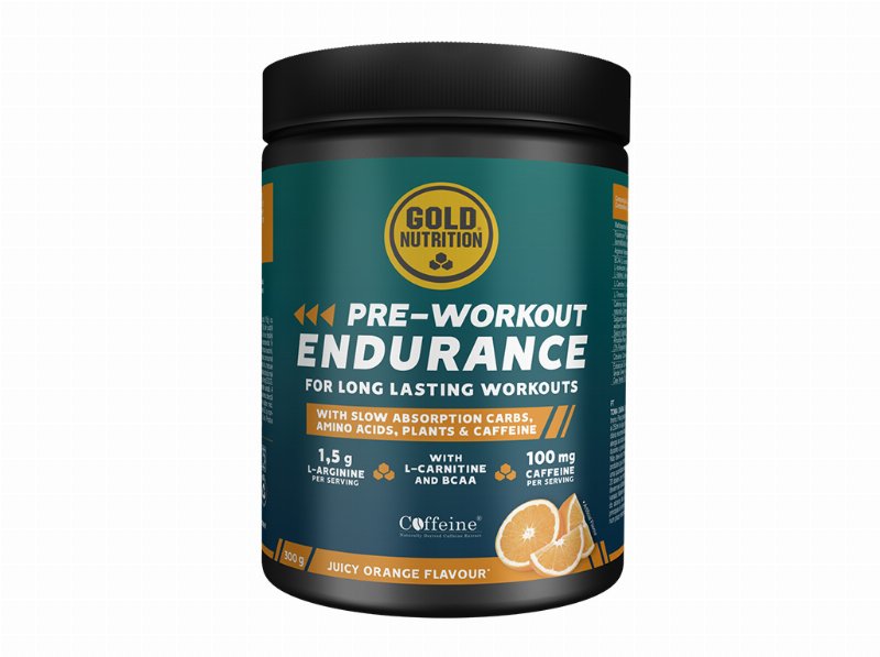 Suplemento Goldnutrition Prework Endurance Laranja 300 g