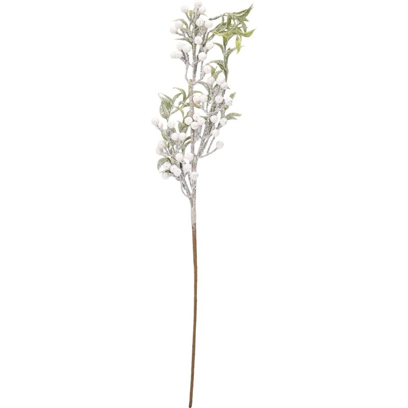 Haste Bagas Brancas Artificial 72Cm Kasa