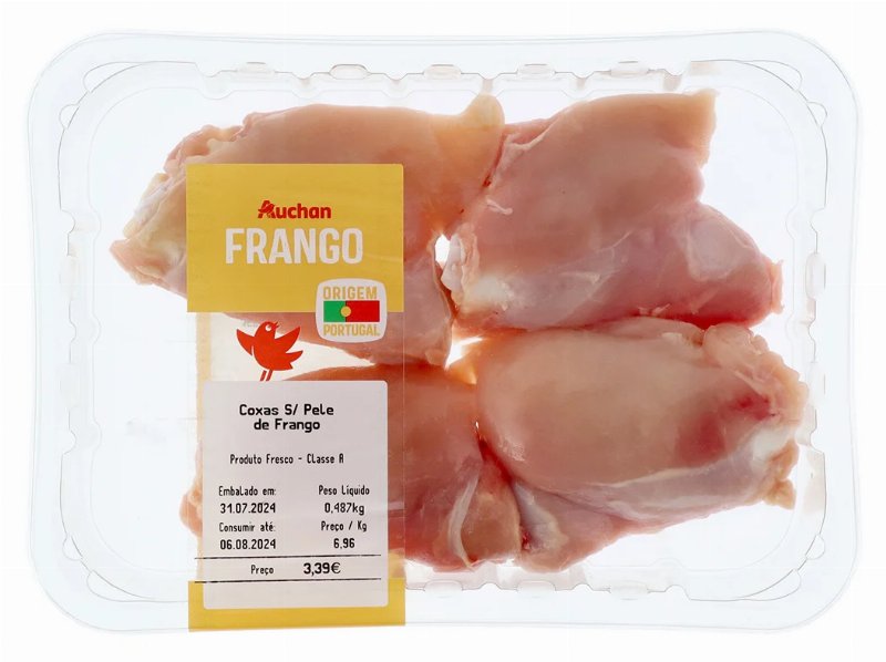 Coxas De Frango Sem Pele Auchan Kg