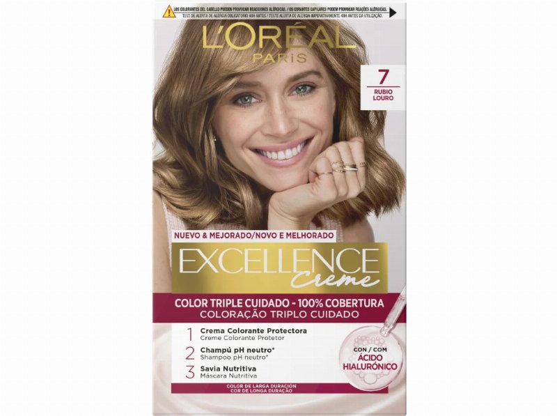 Coloração Excellence Creme Longa Duração Nº7 Louro Un