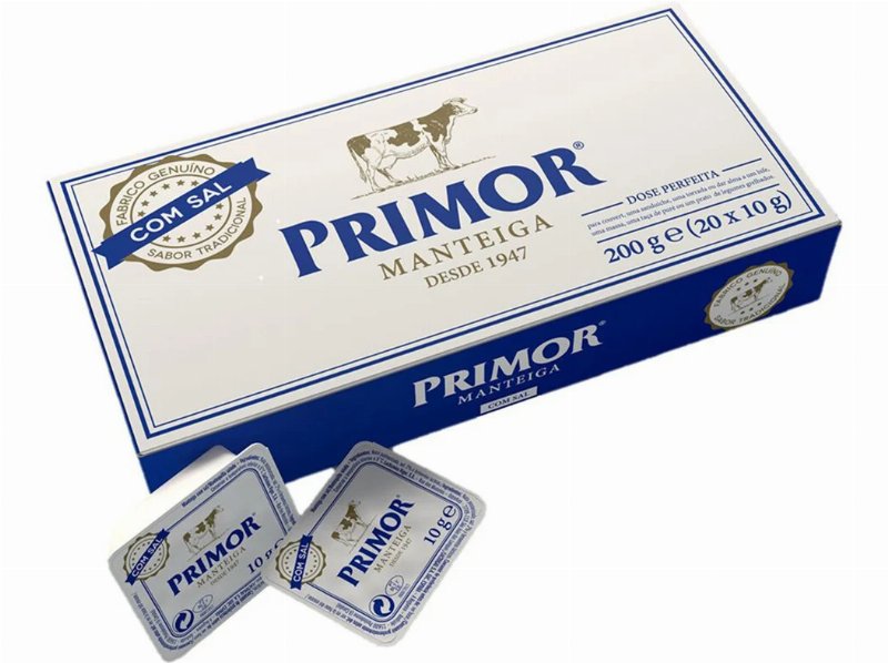Manteiga Primor Com Sal Doses 20X8 g