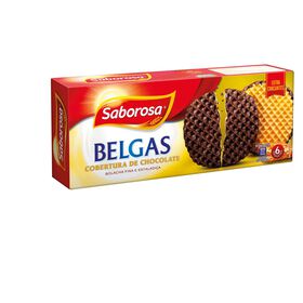 Bolachas Belgas Cobertas Com Chocolate Saborosa 198 gr (6 Un)