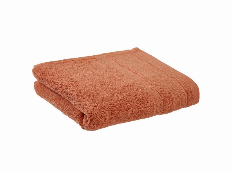 Lençol De Banho Com Barra Actuel Terracota 450 g 100X150Cm