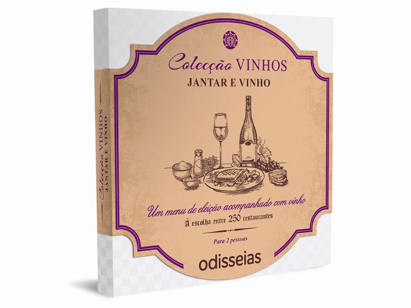 Pack Odisseias Jantar E Vinho A Dois