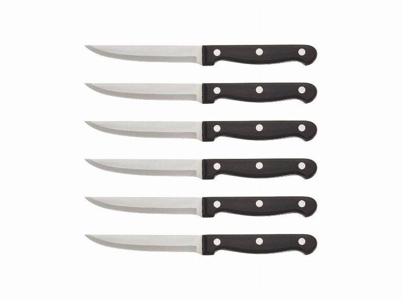 Conjunto De 6 Facas Actuel Aço Inoxidável Com Cabo Plástico 11.2Cm