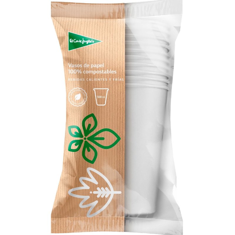 Copos De Papel 550 ml 10 unidades