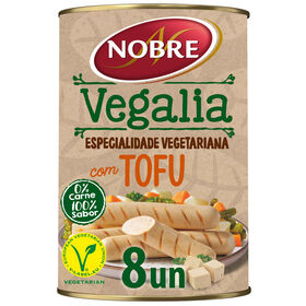 Especialidade De Tofu Lata 8 Un Sem Glúten Nobre Vegalia 424 gr (Peso Escorrido 160 gr)