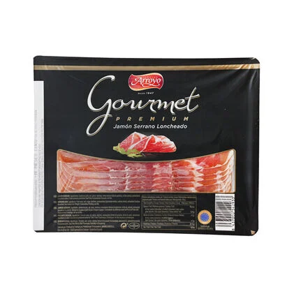 Presunto Serrano Fatiado Gourmet Premium 14 Meses De Cura Arroyo 0.15Kg